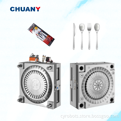 Robot Arm Auto Disposable Cutlery Packing Machine